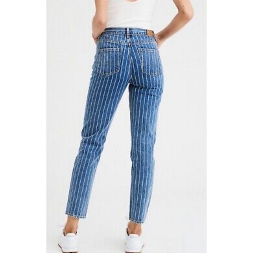 American Eagle Outfitters Blue Striped Jeans